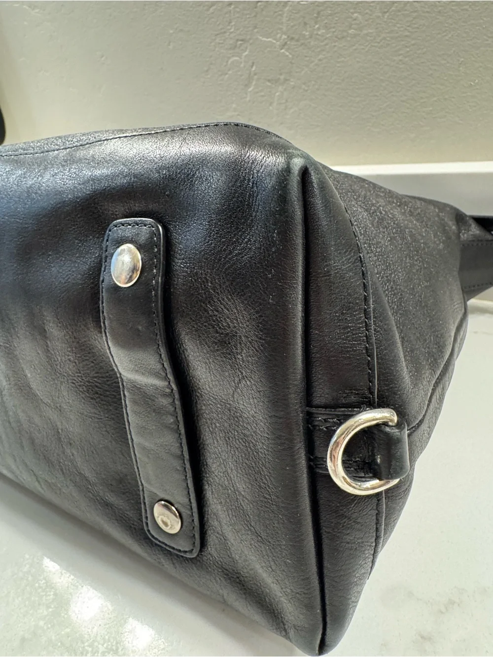 Coach Madison Large Sabrina 12949 Black Leather Satchel Y2K + Dust Bag